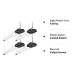 BBOUNDER 4 Pack Linkable LED Utility Shop Light, 4400 LM, Super Bright 6500K Cool Daylight, 4 FT, 48 Inch Integrated Fixture for Garage, 40W BBOUNDER