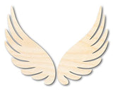Unfinished Wood Angel Wings Shape - Craft - up to 36" 10" / 1/8" 24 Hour Crafts