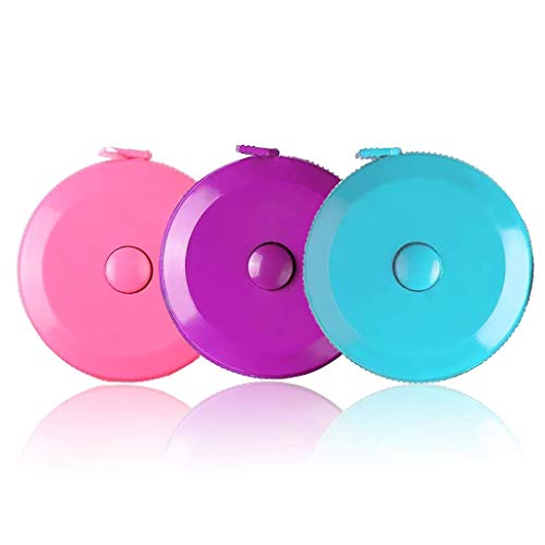 Tape Measure, Measuring Tape for Body Measurements Retractable, Tailor Sewing Medical Craft Cloth Fabric, Flexible Small Pocket Kid Size, 60-inch 1.5 cutegogo