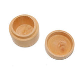 MAGICLULU Rings for Men 1pc Wooden Engagement Ring Box Simple Round Wooden Ring Box Natural Unfinished Ring Box Natural Round Ring Storage Box for MAGICLULU
