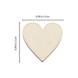 MAGICLULU 100pcs 20mm Unfinished Wood Heart Slices Mini Wood Heart Cutouts Blank Wooden Hearts Shapes Ornaments for DIY Craft MAGICLULU