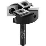 BINSTAK CNC Spoilboard Surfacing Router Bit 1/4" Shank, Slab Flattening Router Bit with 1-3/8" Cutting Diameter, 2+2 Flutes Insert Carbide Wood BINSTAK