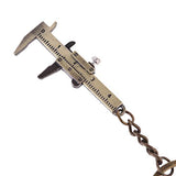 Portable Mini Vernier Caliper Measure Tools for Key Chain Zinc Alloy Calipers Gauge Slide Ruler for Key Woodworking Mini Vernier Caliper Yuly