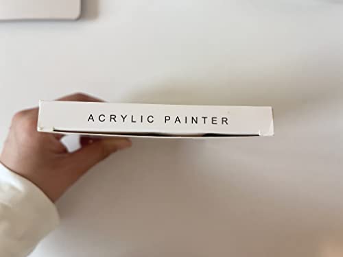 Tesquio Paint Marker, Dual Tip Acrylic Paint Pens, 8 Pack Black & White Paint Pens Ideal for Wood, Rock Painting, Canvas, Stone, Glass, Ceramic Tesquio