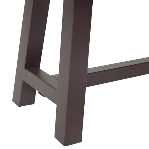 Christopher Knight Home Carlisle Outdoor Acacia Wood and Rustic Metal Bench, Sandblast Finish / Rustic Metal 14. 75 x 63 x 17. 50 inches Christopher Knight Home