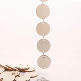 VOSAREA Wooden Calendar Board Wall Hanging Plaque Board Birthday Wood Crafts Reminder Wood Piece Hanging DIY Message Tag 50PCS VOSAREA