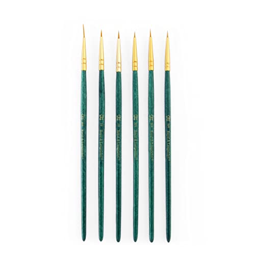 Royal & Langnickel Royal Zip N' Close Gold Taklon Detail 6-Piece Brush Set Royal & Langnickel