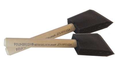 3 Inch Jen Manufacturing Orginial Poly-Brush Foam Disposable Brush 36 per Box Jen