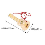 Toyvian 4 Sets Wooden Ukulele Stringed Music Instrument Unfinished Wood Guitar Build Your Ukulele DIY Ukulele Kit Brain Toy Kids Toys Handmade Guitar Toyvian