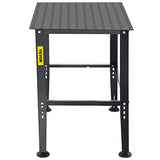 VEVOR Welding Table, 36" x 24" Steel Welding Workbench Table, 0.12-inch Thick Industrial Workbench, 600lb Loading Capacity Work Bench, Heavy Duty VEVOR