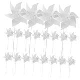 Kisangel 20pcs Handmade Windmill Toys Kids Outdoor Playset Christmas Toy Unfinished Pinwheel Colo r Your Own Wind Spinners Blank Pinwheels DIY Kisangel