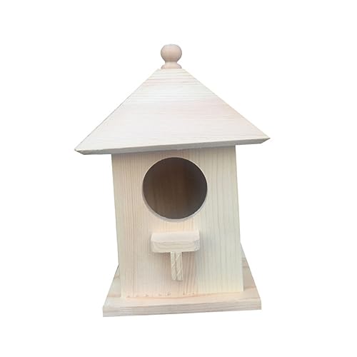 Yardwe 1pc Bird Houses for Outside DIY Kits Bird House Craft Mini Bird Hanging Birdhouse Crafts Kit Wooden Garden Decoration Bird House for Outside Yardwe