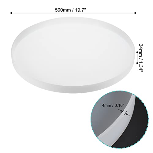 HARFINGTON 19.7" Charcuterie Board Resin Silicone Mold Tray Epoxy Mould Cutting Board Coffee Table for DIY Art Home Decoration (Round) HARFINGTON