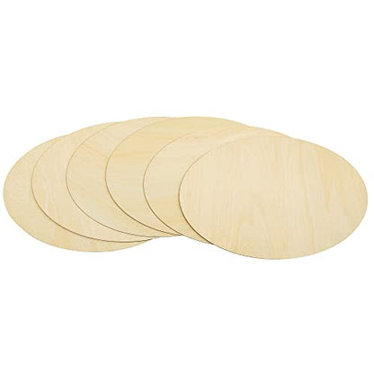 Wood Ovals for Crafts, 10 Pcs Unfinished Wood Oval，Natural Oval Wood Slices Crafts, Wooden Oval Cutout,Painting and Wedding Decorations (250x150x2mm)