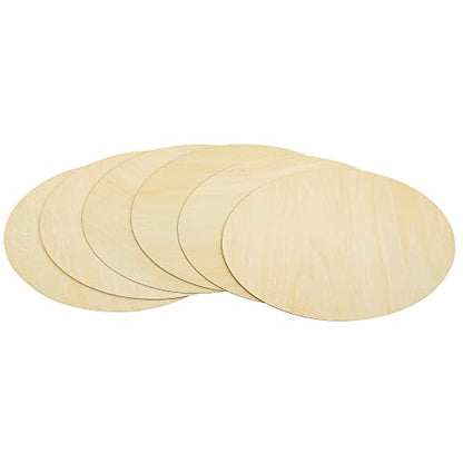 Wood Ovals for Crafts, 10 Pcs Unfinished Wood Oval，Natural Oval Wood Slices Crafts, Wooden Oval Cutout,Painting and Wedding Decorations (250x150x2mm) - WoodArtSupply