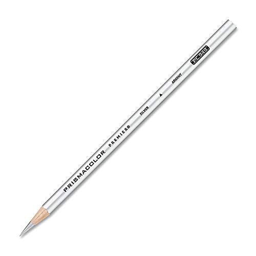 Prismacolor Premier Colored Pencil, Silver (PC 949), 12 Count (Pack of 1) - WoodArtSupply