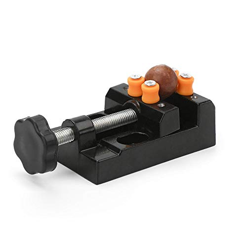 Yakamoz Universal Mini Drill Press Vise Clamp Table Bench Vice for Jewelry Walnut Nuclear Watch Repairing Clip On DIY Sculpture Craft Carving Bed - WoodArtSupply