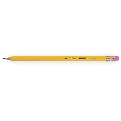 ARTEZA HB Pencils #2, Pack of 48, Wood-Cased Graphite Pencils in Bulk, Pre-Sharpened, with Latex-Free Erasers, Office & Back to School Supplies for