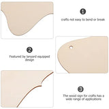 Tofficu 12pcs Shaped Wood Chips Unfinished Wood Banner DIY Wood Pallet Sign Blank Hanging Sign Craft Wood Planks Blank Wood Sign Unfinished Wood Tofficu