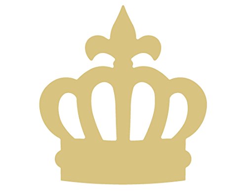 Crown Cutout Unfinished Wood Nursery Cutout Kids Decor/Birthday Party/Mystical Door Hanger MDF Shape Canvas Style 2 (12") Diverse Woodworking