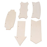 Wood Arrow Hanging Sign, 10 Pcs Blank Wood Plaque with Twines Unfinished Wooden Arrows Wall Decor for DIY Wooden Projects Craft Painting Holiday Ladieshow
