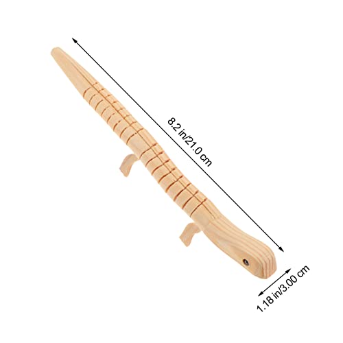 Toddmomy 5pcs Wooden Lizard,Unfinished Wooden Wiggly Lizard Jointed Flexible Wooden Lizard for Arts and Crafts Halloween Party Decoration Toddmomy