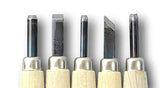 KAKURI Japanese Wood Carving Tools Set for Beginners (5 Pcs) Made in JAPAN, Wood Carving Knife for Woodblock Printing, Woodcut Printmaking, Linoleum KAKURI