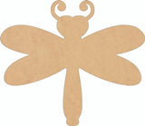 Wooden Heart Dragonfly 8'' Cutout, Unfinished Wood Animal Craft Shape, Kids Insect MDF NEXTCraft