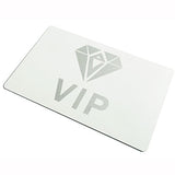 ebamaz 50pcs Thick 0.45mm Sublimation Metal Business Cards Aluminum Blanks 3.4x2.1X0.018 inch for Color Print Laser Engrave (Pearl White) ebamaz