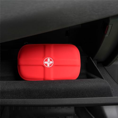 RHINO RESCUE First Aid Kit, Waterproof Portable Emergency Medical Kit for Travel, Home, Car, College Dorm, Camping, Hiking, Backpacking (Red) RHINO RESCUE