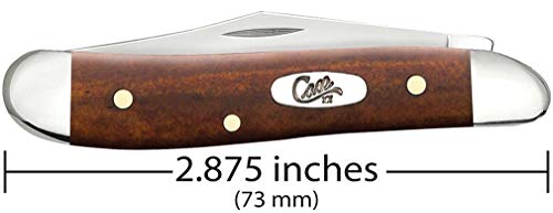 Case WR XX Pocket Knife Chestnut Smooth Bone Peanut Item #28702 - (6220 SS) - Length Closed: 2 7/8 Inches - WoodArtSupply