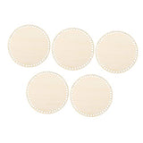 FONDOTIN 5pcs Woven Bag Base Blank Tote Bag Knitting Supplies DIY Kits DIY Bag Wooden Base Wood Basket Bottom Basket Weaving Base Bottom Shaper Pad FONDOTIN