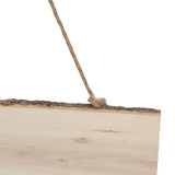10pcs Unfinished Hanging Wood Signs, Blank Wood Sign Wood Plaque with Ropes for DIY Craft, Painting Writing HERCHR