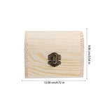 VOSAREA 1pc Box Wooden Jewelry Box Jewelry Storage Box Jewelry Display Holder Snack Travel Container Travel Makeup Container Rings Jewelry Chest VOSAREA