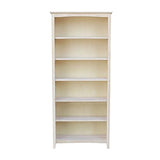 International Concepts Bookcase, 72-Inch, Unfinished IC International Concepts
