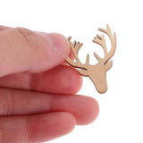 KALLORY 150pcs Christmas Wooden Animal Cutouts Unfinished Wild Forest Animals Cutouts Craft Wood Slices Shapes Festival Hanging Ornament for DIY KALLORY