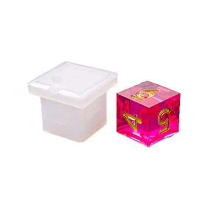 Resin Dice Molds Epoxy Casting Kit Set Number Resin Casting Standard Game Dice Square Triangle Dice Mold Polyhedral Game Dice Molds DIY Epoxy Resin