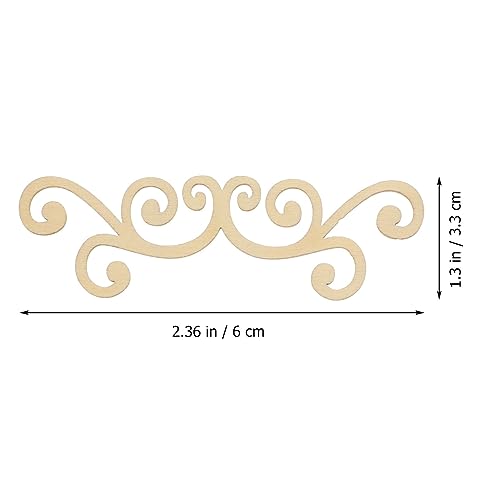 Yardwe Decorative Wood Chips 16pcs Wooden Leaves Cutout Unfinished Wood Leaf Slices Hollow Out Blank Chips DIY Crafts Pieces Art Embellishment for Yardwe