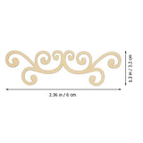 Yardwe Decorative Wood Chips 16pcs Wooden Leaves Cutout Unfinished Wood Leaf Slices Hollow Out Blank Chips DIY Crafts Pieces Art Embellishment for Yardwe