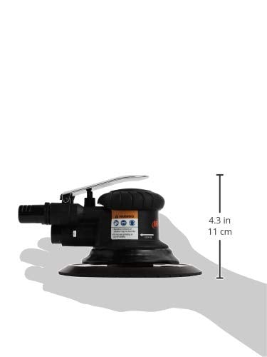 Ingersoll Rand 300G Edge Series 6" Air Random Orbit Sander with 360 Degree Swivel Vacuum Adapter, Powerful 1/5 HP Motor, Lightweight, Low Vibration, - WoodArtSupply