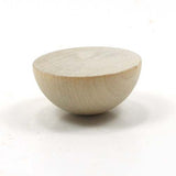 Mylittlewoodshop Pkg of 12 - Split Ball - 1 inch in diameterand 1/2 inch thick unfinished wood (WW-CPB100-12) Unique Wood Shapes