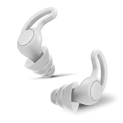 LIHOBI Noise Reduction Ear Plugs, NRR 40dB Ultra Comfortable Silicone Reusable Ear Plugs for Sleeping, Snoring Swimming, Studying, Concerts, Noise