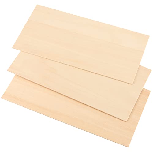 MUKCHAP 80 PCS Craft Wood Sheet, 1/16 x 4 x 8 Inch Thin Wood Sheets, Unfinished Plywood Wood Sheets for DIY Models, Ornaments MUKCHAP