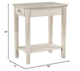 International Concepts Narrow End Table, Unfinished IC International Concepts