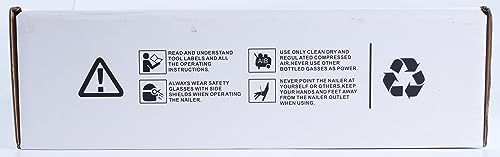 Woodpecker ST64 14 Gauge 3/4" to 2-1/2" Pneumatic Concrete T Nailer Gun with 400pcs Concrete T Nails, Air Power Heavy Duty Concrete Nail Gun Brad Since