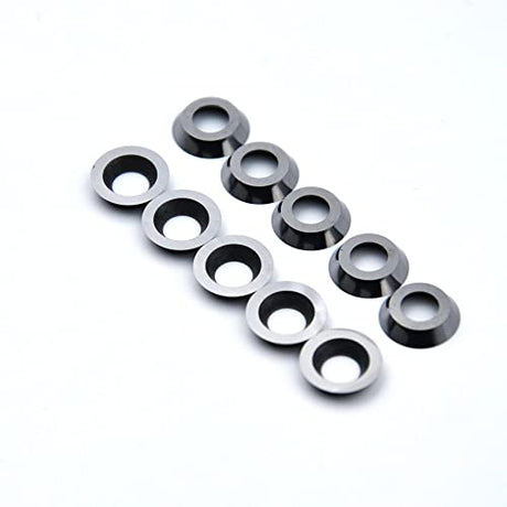 CDBP 8.9mm(1/3 inch) Round Carbide Inserts for Woodturning, R8.9×1.85mm Indexable Carbide Cutter fits for DIY Woodworking Lathe Wood Turning Finisher CDBP