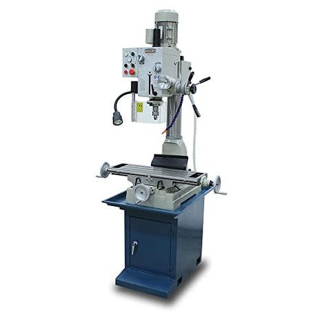 Baileigh Industrial - VMD-828G; 110V Gear Driven Mill and Drill, Includes Stand, Coolant System, Work Light, and R8 Spindle (1020692) Baileigh