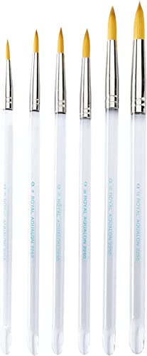 Aqualon Royal & Langnickel Round Artist Brush Set, 6-Piece - WoodArtSupply