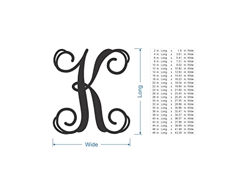 Wooden Letters by Jess and Jessica – Cursive Wood Letter for Wall Décor – Various Sizes – Premium Quality & Durable – Smooth Laser Cut – Unfinished Jess and Jessica