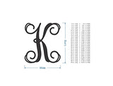 Wooden Letters by Jess and Jessica – Cursive Wood Letter for Wall Décor – Various Sizes – Premium Quality & Durable – Smooth Laser Cut – Unfinished Jess and Jessica